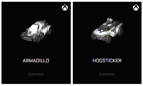 Two exclusive cars on Xbox(Armadillo and Hogsticker). 
