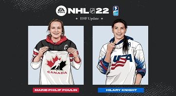 ​NHL 22 Women's public group update adds first playable female groups